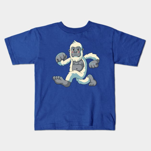 Funny Snowy Yeti Kids T-Shirt by milatees